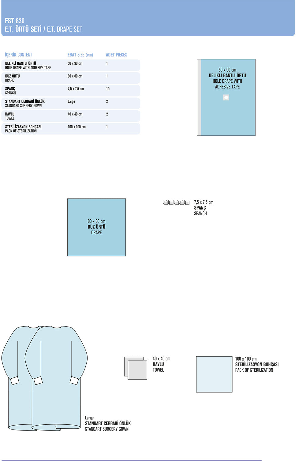 E.T. Drape Sets